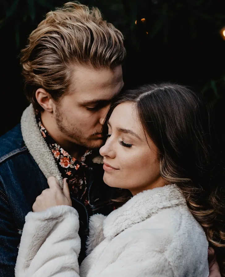 A couple in a quiet moment together