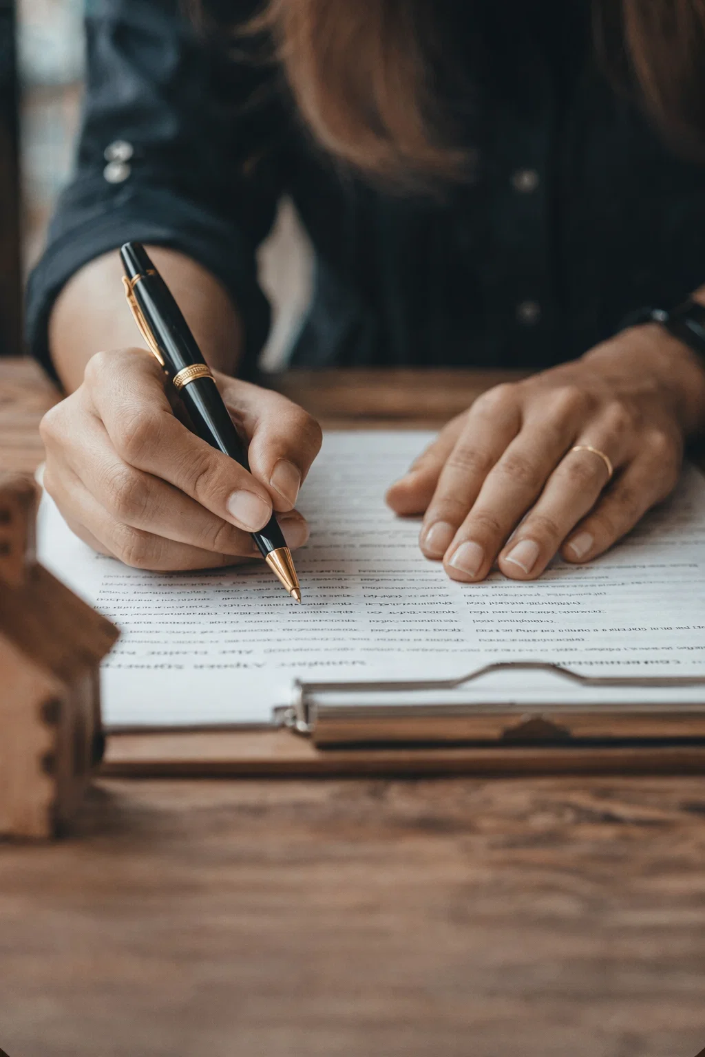 Attorney working with clients