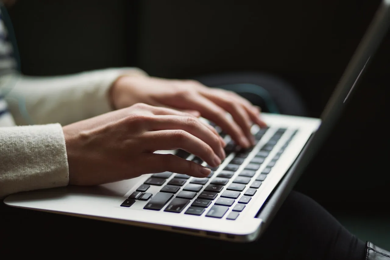 Person working at a computer